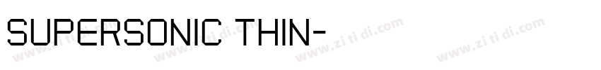 Supersonic Thin字体转换